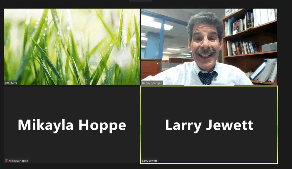 Danny Spungen on zoom call with 4 people